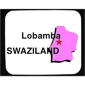 Mouse Pad with map, swaziland, africa