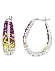 Sterling Silver Swarovski Elements Minneapolis Spirit Earrings