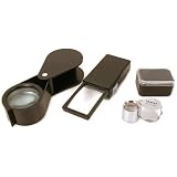 3 2X 10x Loupes Lighted Magnifier Jewelers Stamp Tools