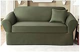 UPC 047293350733 product image for Sure Fit Twill Supreme 2 Piece Sofa Slipcover, Loden | upcitemdb.com