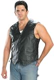 Leather Men's Side Lace Vests