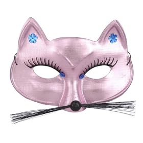 Pink Panther Half Mask with Gemstones