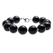 Sterling Silver Black Agate Bracelet