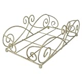 Antique White Guest Towel Napkin Caddy Holder