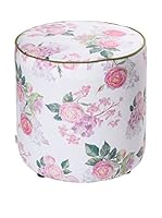 APOLENA Fodera Pouf (Blanco/Rosa/Verde)