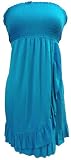 41VLOMlI8JL. SL160  Nicole Miller New York Elastic Top Ruffle Strapless Dress (Ocean Blue, Large)