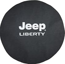 Jeep&reg; Liberty Logo Black Denim Tire Cover
