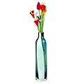 Striped Bottle Vase - Blue/ White (Large)