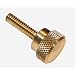 Machined Brass Brass Knurled Head Thumb Screw with Shoulder