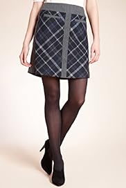 Autograph Checked Skirt with Wool