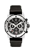 Bulova Men's Marine Star Black Dial Strap Watch #98B127