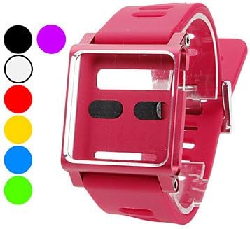 NaT Fashionable Design Watch Wrist Strap for iPod Nano 6 (Assorted Colors) , White