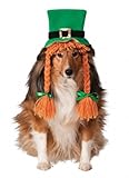 Rubies Costume Company St. Patty's Day Girl Pet Hat with Braids, Medium/Large