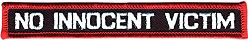 No Innocent Victim Men's Embroidered Patch Black