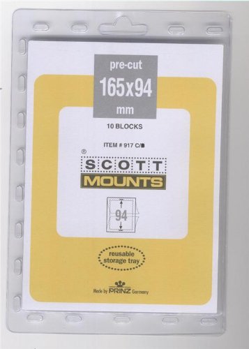 Scott or Prinz 165X94 CLEAR Stamp Mounts SCOTT # 917C