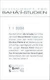 Produkt-Bild: Zeitschrift f&uuml;r Bah&aacute;'&iacute;-Studien. Heft 1/2008: Heft 2/2008