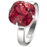 Noble Ring, padparadscha/silver-plated, L