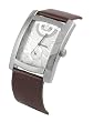 Geneva Platinum Men's Rectangle Face Watch