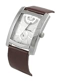 Geneva Platinum Men's Rectangle Face Watch