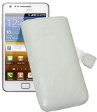 Produkt-Bild: Suncase Ledertasche (Lasche mit R&uuml;ckzugfunktion) f&uuml;r Samsung i9100 Galaxy S II wash-wei&szlig;