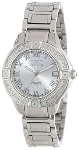 Invicta Women's 14801 Angel Silver Dial Diamond Accented Stainless Steel Watch