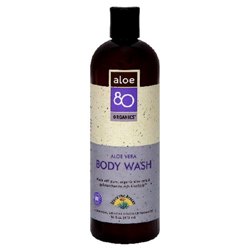 Lily of the Desert Aloe 80 Organics Body Wash, Aloe Vera, 16-Ounces (Pack of 3) by Aloe Vera Gel