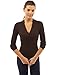 PattyBoutik Women's Ribbed V Neck Empire Waist Sweater