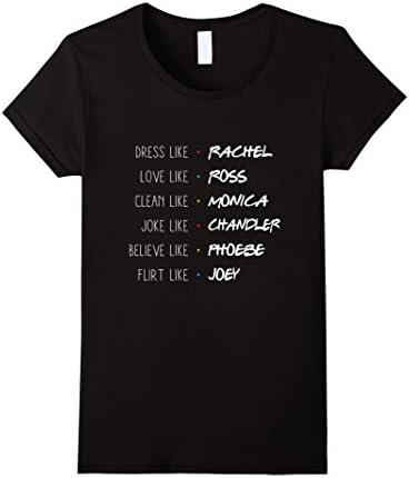 Women's Friends t shirt: Dress like Rachel, Love like Ross! XL Black