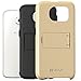 Galaxy S6 Case, VENA Legacy [Dual Layer Protection |Shock Absorption] Heavy Duty Cover with Kickstand [+1 HD Clear Screen Protector] for Samsung Galaxy S6 2015 (Champagne Gold & Black)
