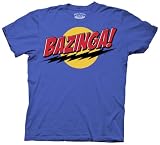 The Big Bang Theory Bazinga! Blue Adult T-shirt Tee