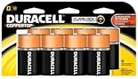Duracell Coppertop Alkaline Batteries, D, 4 ct.