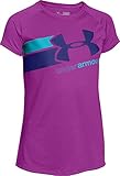 Under Armour Girl's Fast Lane Graphic Short Sleeve T-Shirt - Strobe, Large