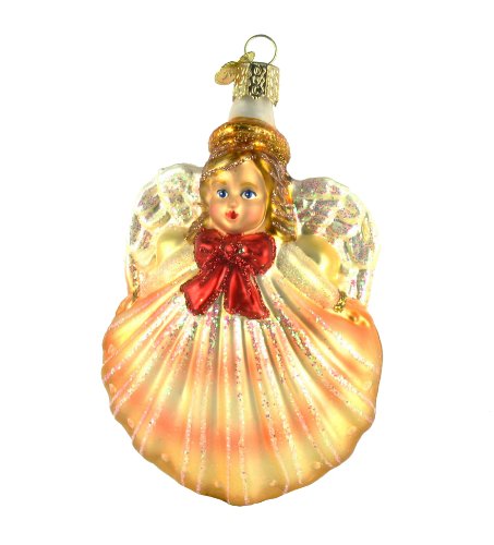 Old World Christmas Shell Angel Glass Ornament Old World Christmas Shell Angel Glass Ornament