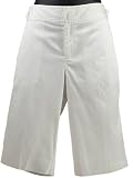 Ralph Lauren Petite Shorts White Cotton Flat Front