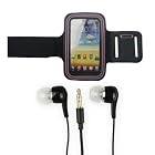 Black/Pink Sport Gym Armband Case for Samsung Galaxy Note 2 II/ Samsung Galaxy Note GT-N7000 i9220 & Free White 3.5MM Earphone