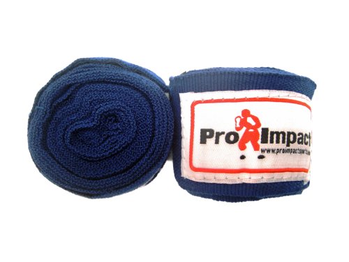 Boxing/MMA Handwraps 180" Mexican Style Elastic 1 Pair BLUE