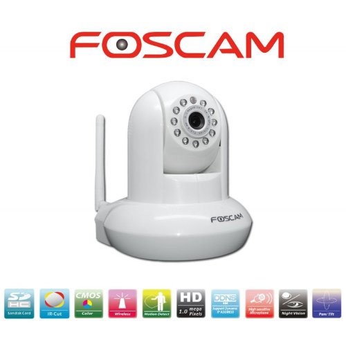 Foscam FI9821W Caméra réseau de télésurveillance Blanc