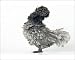 Photographic Prints of Domestic CHICKEN - hen. ?Blue curled Padoue? race from Ardea Wildlife Pets