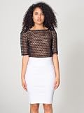 American Apparel Interlock Pencil Skirt Small-White