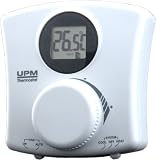 UPM THM101A 24-Millivolt Low Voltage Central Heating/Cooling Digitally Precise Non-Programmable Thermostat, White