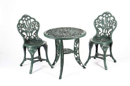 Greenhurst Tulip Bistro Set (3 Pieces) top Bistro sets Greenhurst Tulip Bistro Set (3 Pieces) picture