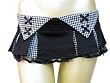 Living Dead Souls Womens MINI TARTAN TRIANGLE PLAID SKIRT WITH RIBBON- Assorted Colors