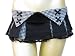 Living Dead Souls Womens MINI TARTAN TRIANGLE PLAID SKIRT WITH RIBBON- Assorted Colors