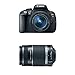 Canon EOS Rebel T5i with 18-55mm EF-S IS STM Lens and EF-S 55-250mm IS II Telephoto Zoom Lens