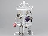 Tinxi Wei� Metal Ohrring Display Halter St�nder Ohrringhalter Ausstellungsstand Display Halter St�nder Hilfswerkzeug f�r Schmuck