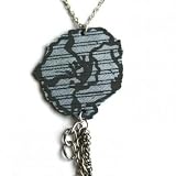 Review   / Recycled poppy head mixed chain necklace - recycled