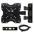 VideoSecu Articulating Arm LED LCD TV Wall Mount for Mid Size VESA 200 100 Flat Panel Screen, Full Motion Mount Bracket with Post-installation Leveling System A35
