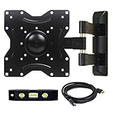 VideoSecu LCD LED TV Wall Mount Full Motion with Swivel Articulating Arm for 23-37, up to 42 in TV Flat Panel Screen With...