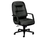 HON Leather 2090 Pillow-Soft Series Executive High-Back Swivel and Tilt Chair
