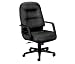 HON Leather 2090 Pillow-Soft Series Executive High-Back Swivel and Tilt Chair